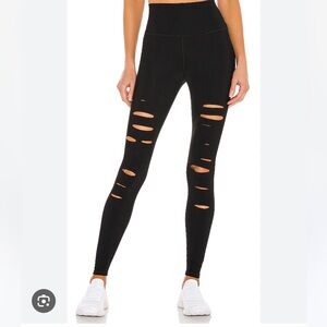 ALO Yoga ripped warrior leggings